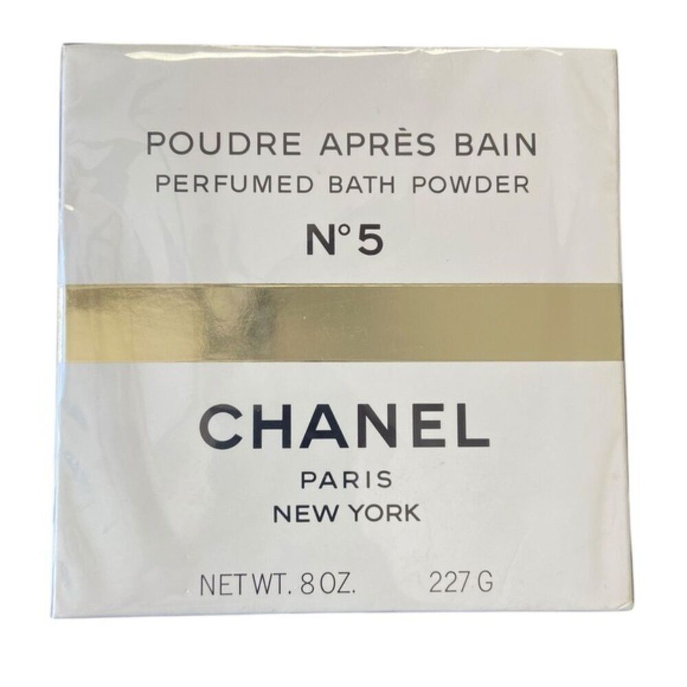 Chanel No. 5 Luxury Perfumed Bath Powder Paris Sealed 227g/8oz New In Box